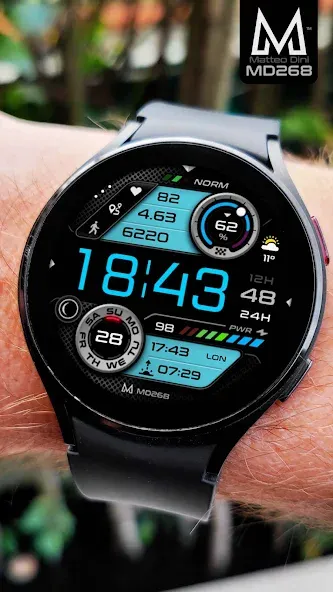 MD268 Digital watch face screenshot 2