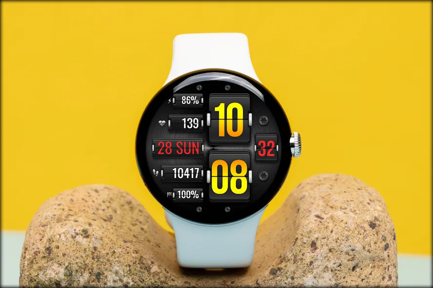 Digital FLIP WS16 Watch face screenshot 6