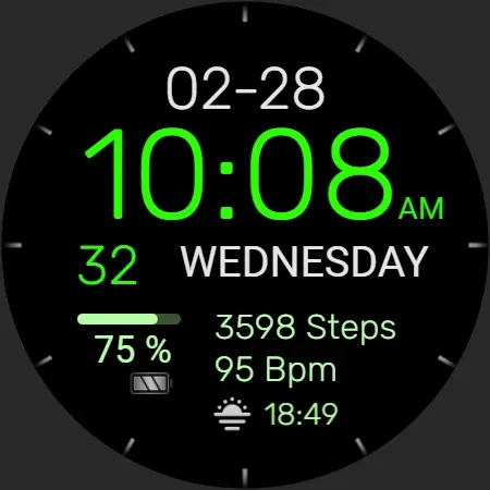 PW93 Digit Ease Watch Face screenshot 36