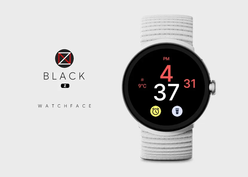Black Z Watch Face screenshot 1