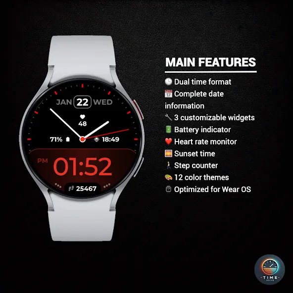 Twin Zone Watch Face screenshot 2
