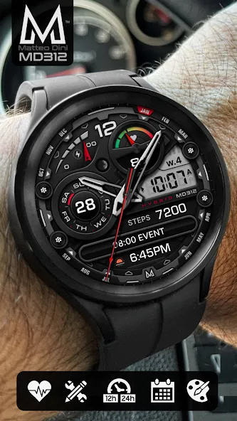 MD312 Analog watch face screenshot 1