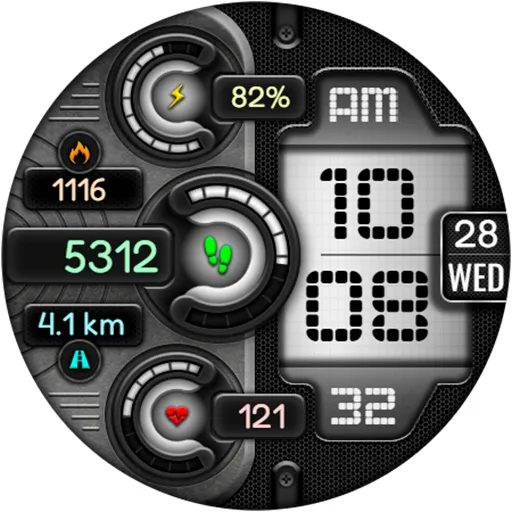Digital DUBAS URX22 Watch face screenshot 16