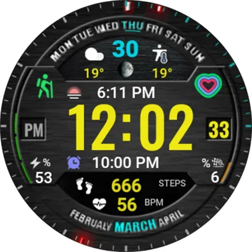 Digital Sport watchface NTV401 screenshot 31