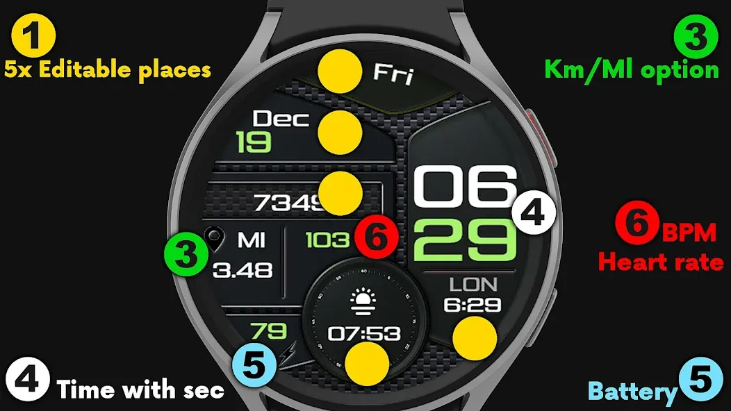 Tadelesh Watch Face screenshot 2