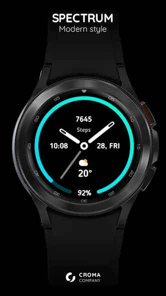 Spectrum Watch Face Wear OS screenshot 1