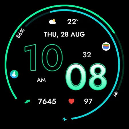 TVV Fitness 5 Watch Face screenshot 10