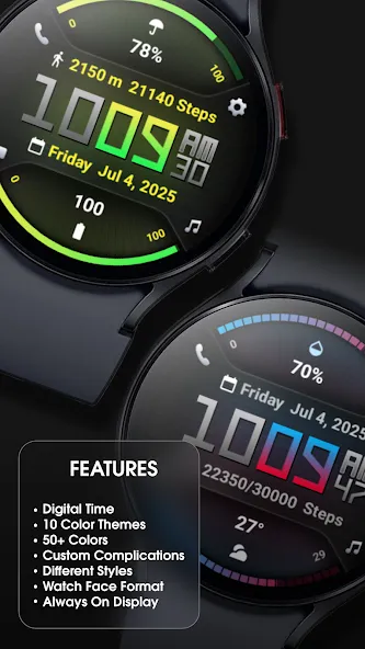 PRADO 77 Digital Watch Face screenshot 3