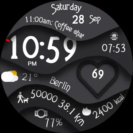 Ccwf022 Digital Watch Face screenshot 15