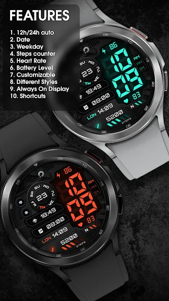 PRADO X115 Digital Watch Face screenshot 2