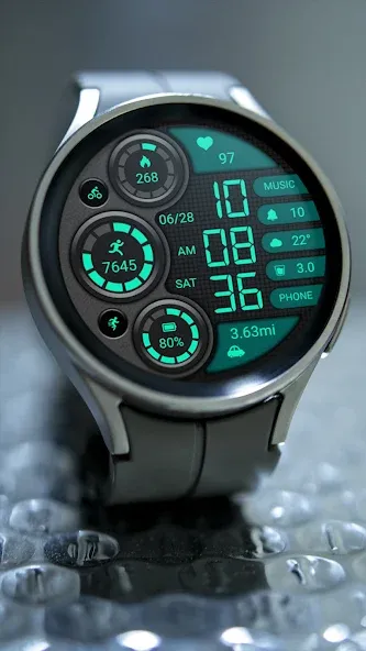 Retro Green ZKin Watch screenshot 4
