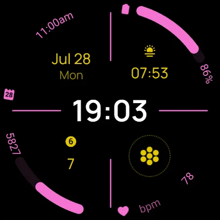 Digital Watchface D12 screenshot 22