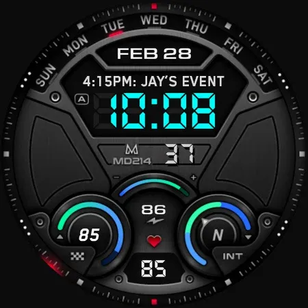 MD214 Digital Watch Face screenshot 31