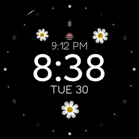 Flower Animated watch face screenshot 9