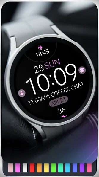 Battery Rose Gold watch face screenshot 4