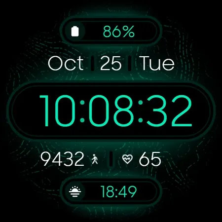 TOPO Digital - watch face screenshot 9