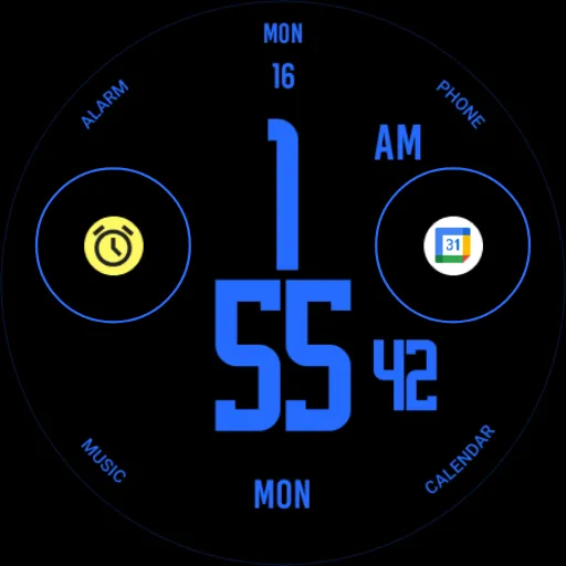 Blue Nation Watch Face screenshot 6