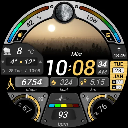 Rainbow Weather - Watch Face screenshot 28