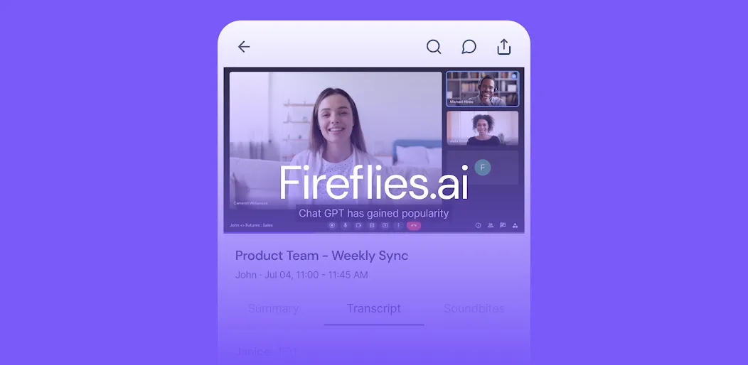 Fireflies: AI notetaker screenshot 8