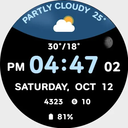 AWD CUTE S watch face screenshot 16