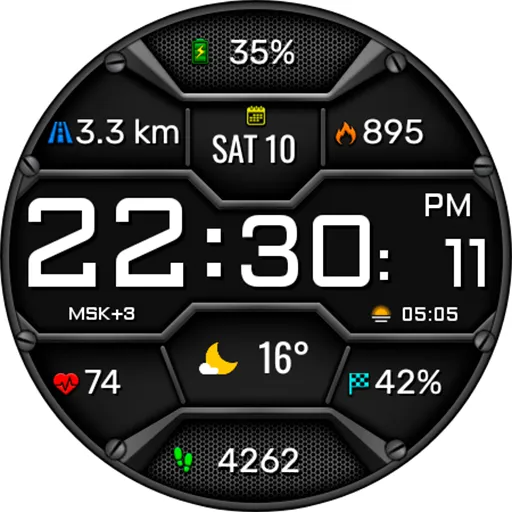 Digital Neror Watch Face screenshot 14