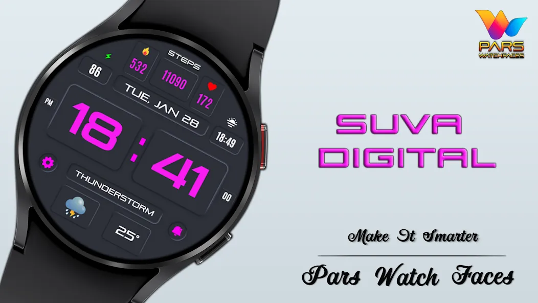 Suva Digital Watch Face screenshot 6