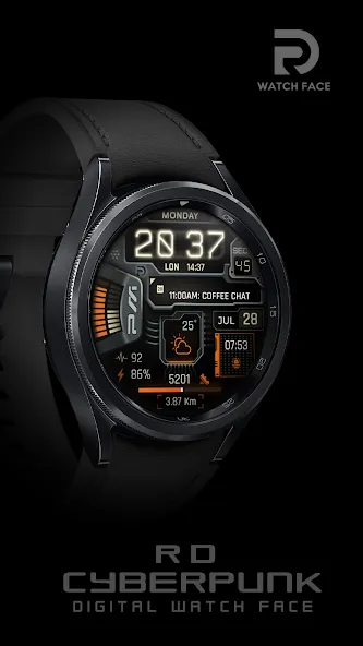 Cyberpunk Neon Watch Face screenshot 5