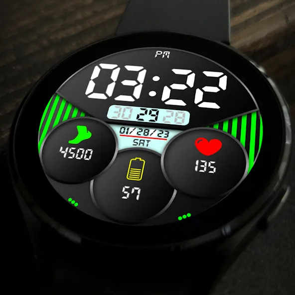 Key018 Digital Watch Face screenshot 6