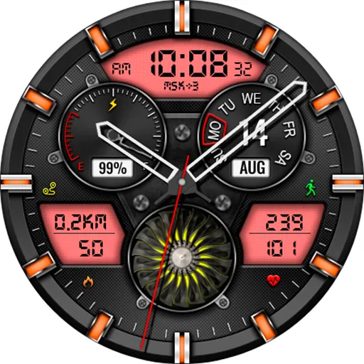 Hybrid CLOUD URX138 Watch face screenshot 18