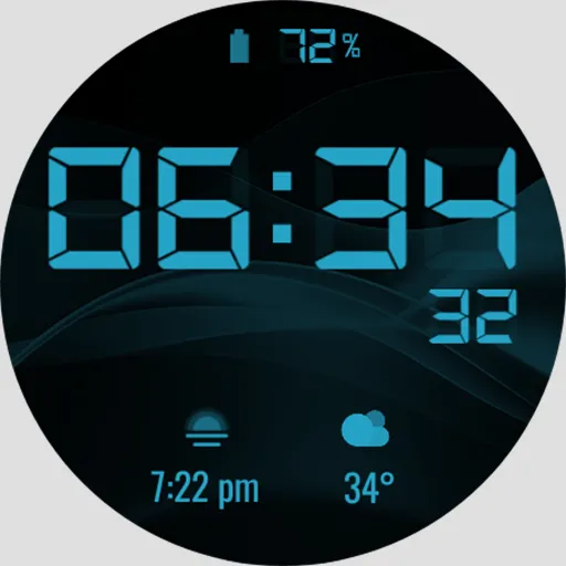 Simple Digital Watch Face screenshot 2