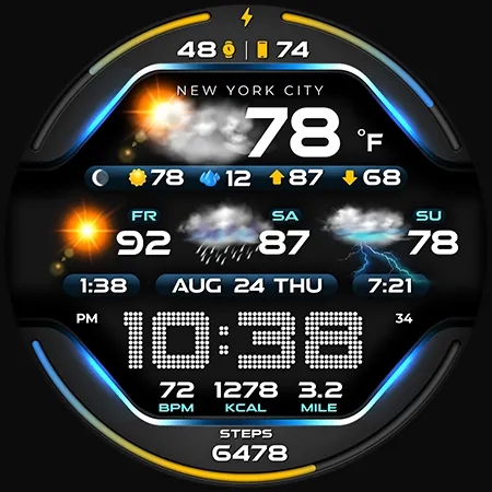 PER58 Weather WatchFaceDigital screenshot 48