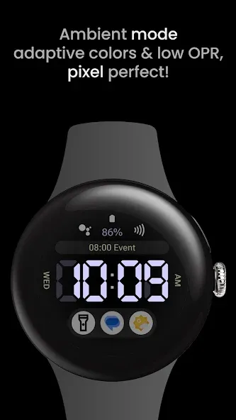 Big Digital: Watch face screenshot 3