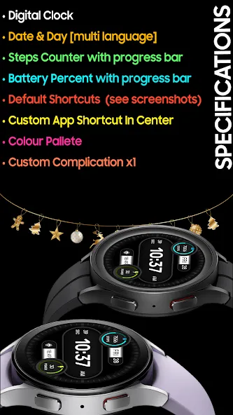IA130 Simple Digital Watchface screenshot 4