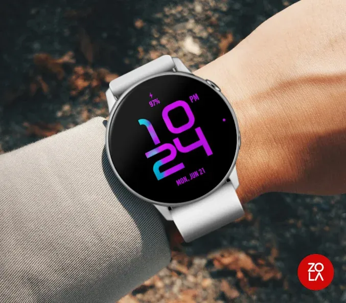 Stylish Purple Watch Face screenshot 3