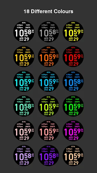 Big Hour Watch Face screenshot 3