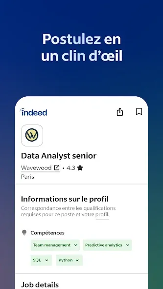 Indeed: Recherche d’Emploi screenshot 3