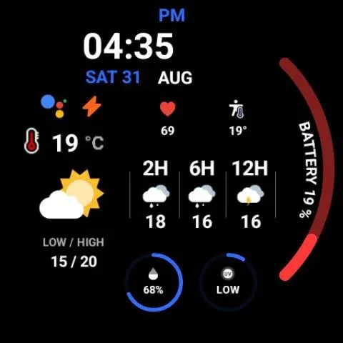 Night ver 30 - watch face screenshot 23