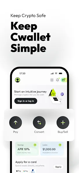 Cwallet - Secure Crypto Wallet screenshot 1