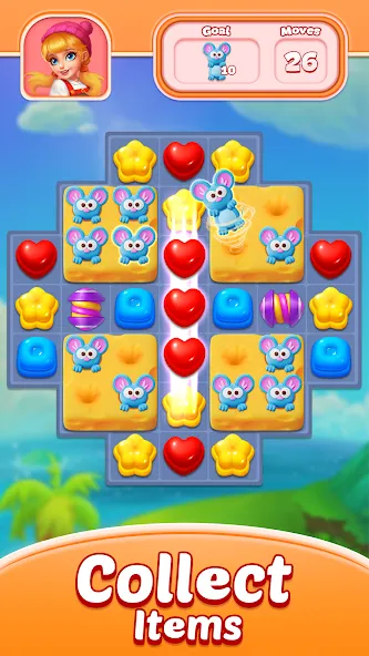 Sweet Candy Puzzle: Match Game screenshot 2