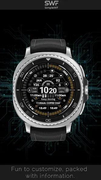 Digital Watch Face Infowatch 2 screenshot 5