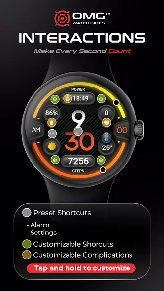 OMG 31 Digital Watch Face screenshot 3