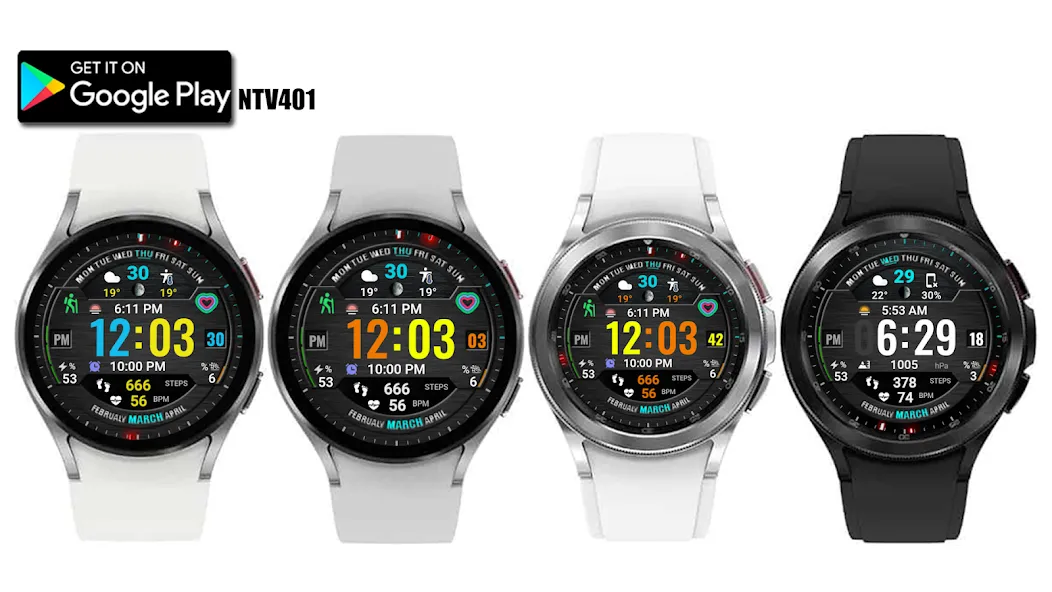 Digital Sport watchface NTV401 screenshot 22