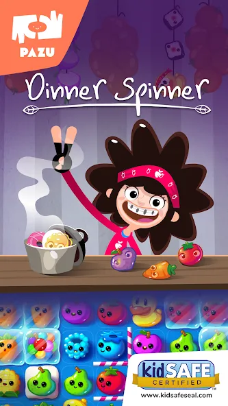 Dinner Spinner Match 3 Game screenshot 1