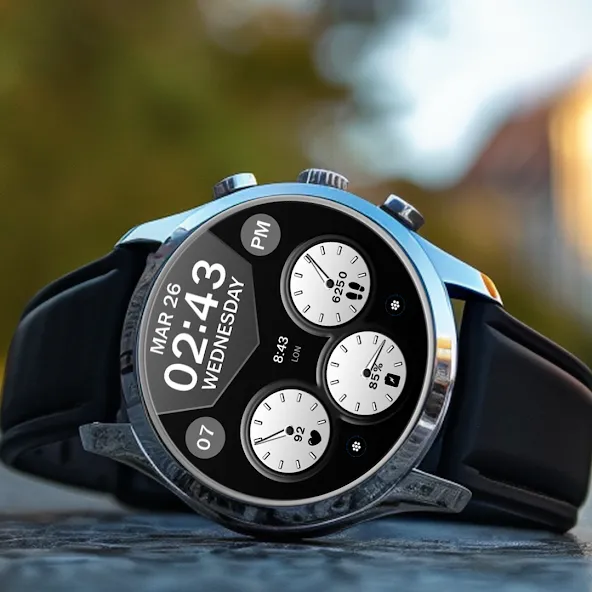 Key WF64 Digital Watch Face screenshot 5
