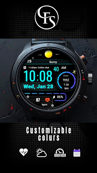 Digital FSW304 Watchface screenshot 3