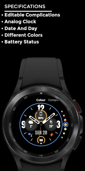 Nighty Analog 19 - watch face screenshot 4