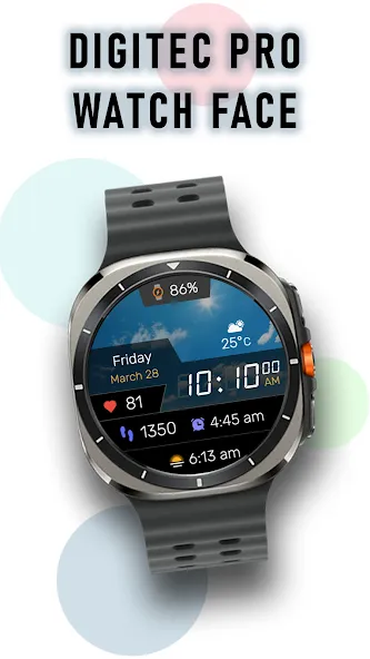 Digitec Pro Watch Face Wear OS screenshot 1