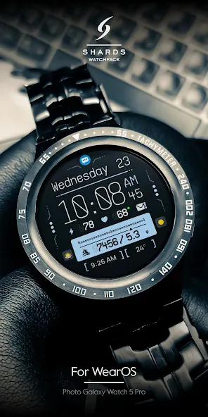 SH094 Watch Face, WearOS watch screenshot 3