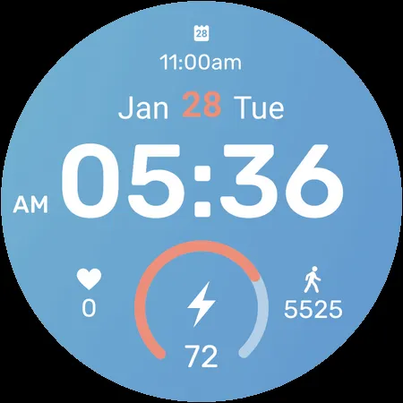 Glacier Digital Watch Face screenshot 5