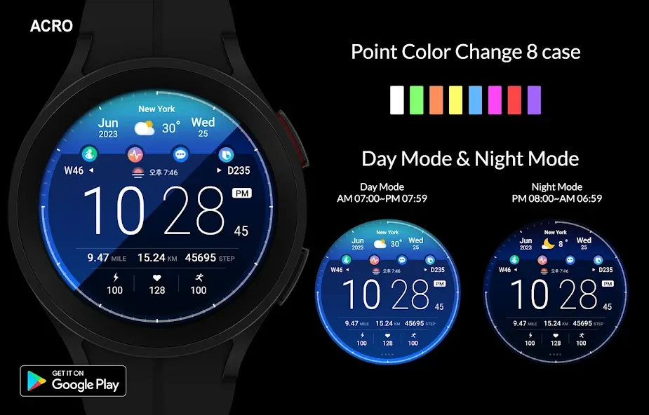 ACRO 25 Digi Day Night Watch screenshot 6